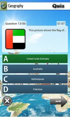 Geography Quiz android App screenshot 1