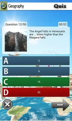 Geography Quiz android App screenshot 2